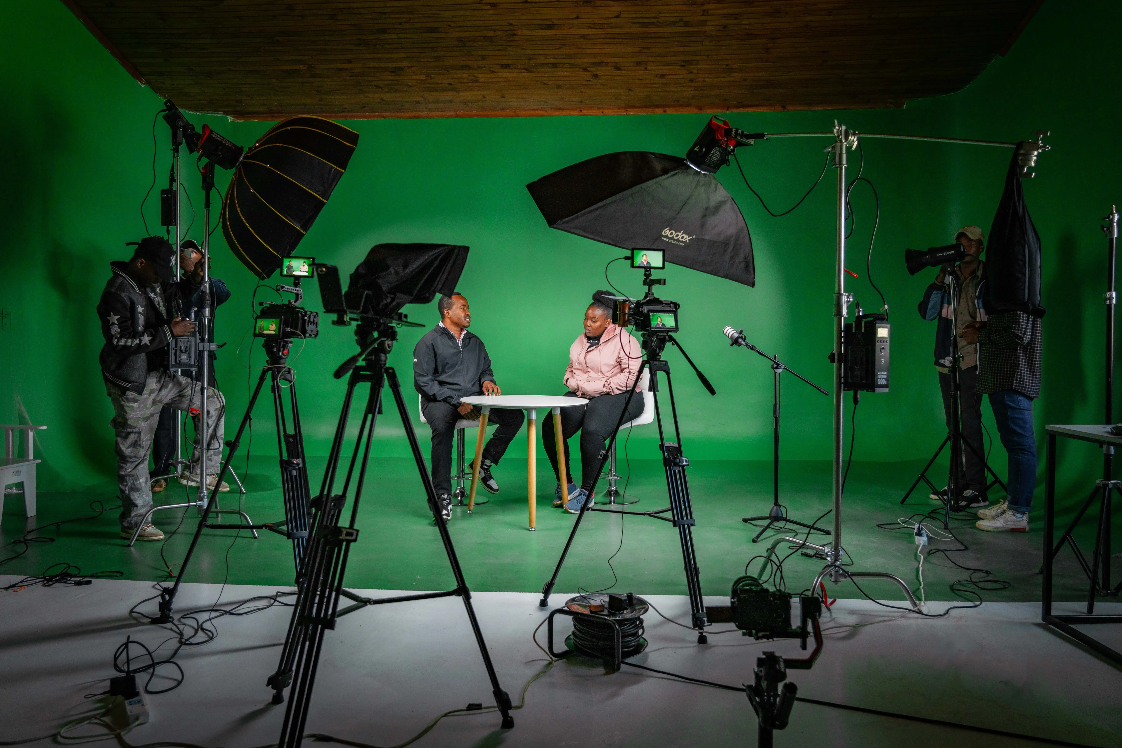 Team working on content planning