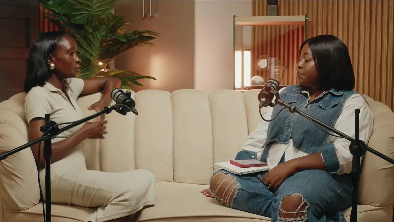 Podcast studio setup