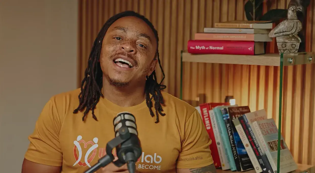 Podcast studio setup