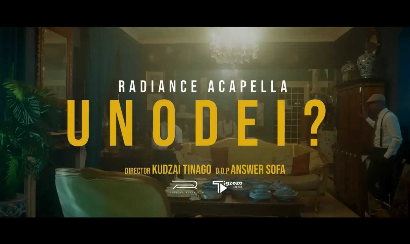 Videographer filming in mountains